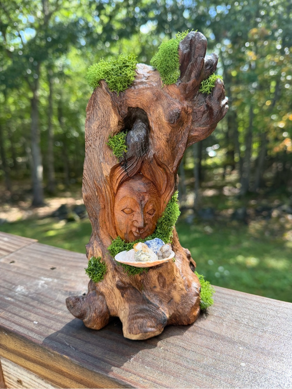 Woodland Goddess | Handcrafted | Crystal & Moss Assemblage